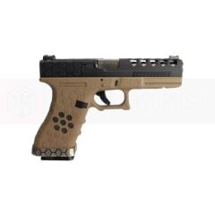 AW VX0111 GLOCK17 G17 HexCut GBB Airsoft Tabanca - Tan - Siyah
