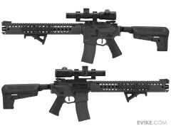 Krytac War Sport Lisanslı LVOA-C M4 Carbine Airsoft AEG Tüfek- Siyah