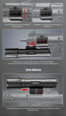 Klarus GL4 Tactical Rail 3300 Lümen Tüfek Feneri