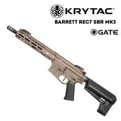 Krytac Barrett REC7 SBR MK3 GATE FDE Airsoft AEG Tüfek TAN Çöl Rengi