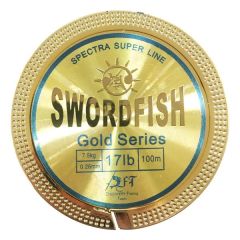 D.BOJIN Gold Swordfish Metal Kutu Misina 100m-0.26