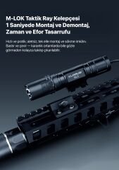 Klarus Gl3 Klarus Gl3 Usb-C Şarj Edilebilir LED Taktik Tüfek Feneri