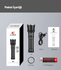 Klarus A3 - Zoom Özellikli Taktik El Feneri