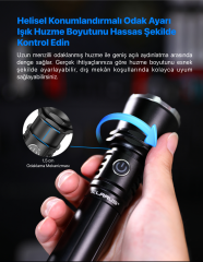 Klarus A3 - Zoom Özellikli Taktik El Feneri