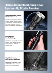 Klarus A3 - Zoom Özellikli Taktik El Feneri