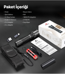 Klarus XT21X Pro Taktik El Feneri - Powerbank