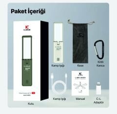 Klarus CL2 Pro 14000 mAh Powerbank Kapasiteli Katlanabilir Kamp Lambası (Beyaz)
