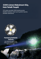 Klarus GL4 Tactical Rail 3300 Lümen Tüfek Feneri