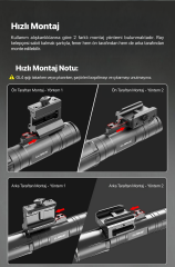 Klarus GL4 Tactical Rail 3300 Lümen Tüfek Feneri