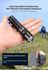 KLARUS G15 4200 Lümen USB-C Şarjlı Taktik El Feneri
