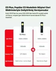 KLARUS E5 PLUS  İNCE EL FENERİ