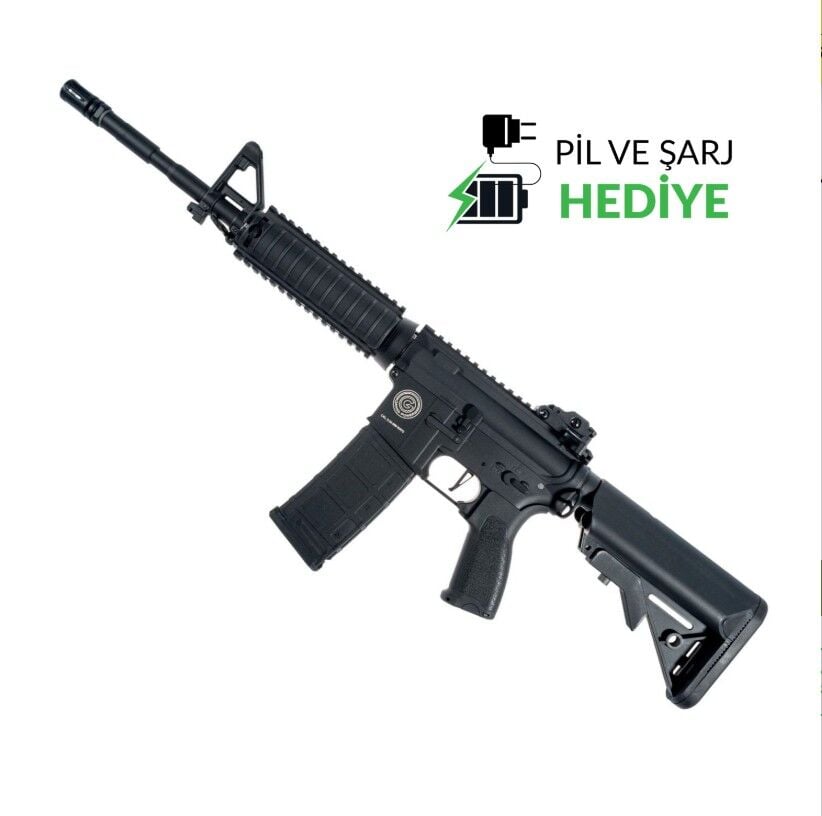 Delta Armory Grand Power AR15 RIS Charlie PIL SARJ SET Airsoft Tüfek / Siyah DA-GP-C03