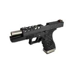 AW Custom Glock 17 HEX-CUT Siyah Airsoft Tabanca (GBB)