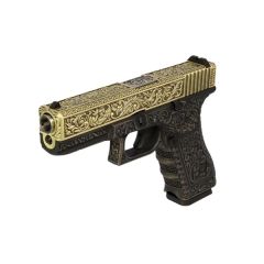 We Glock 17 Ivory Gravürlü Airsoft Tabanca (GBB)