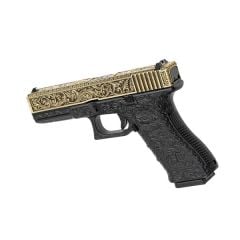 We Glock 17 Ivory Gravürlü Airsoft Tabanca (GBB)