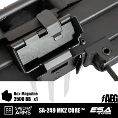 Specna Arms SA-249 MK2 CORE™ LMG Airsoft Tüfeği – Siyah