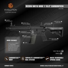 Evolution Recon Superlite MK18 Mod 1 10.8'' Carbontech Airsoft Tüfeği (EC47AR)