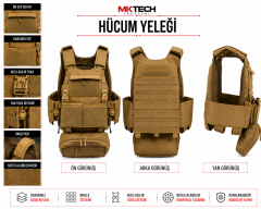 MKTECH SCORPION TAN HÜCUM YELEĞİ