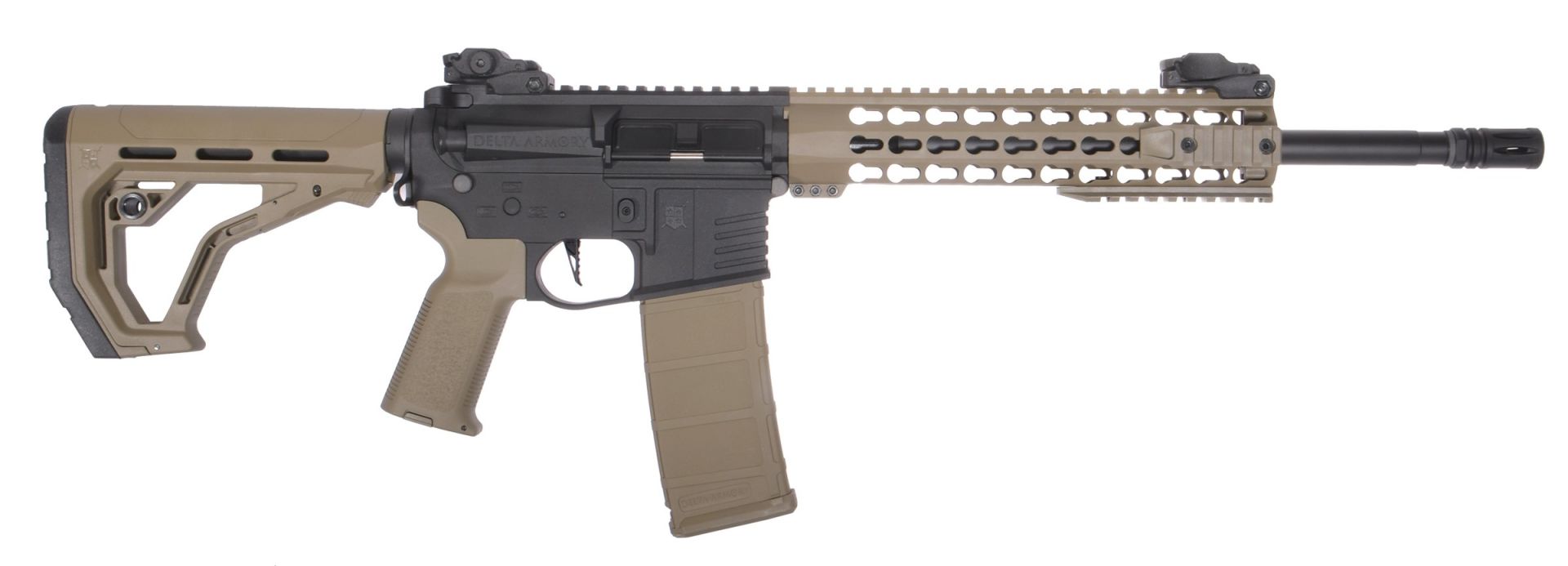 Delta Armory AR15 KeyMod 10'' Charlie EAGLE Airsoft Tüfek Yarı TAN DA-C04-HT-EGL