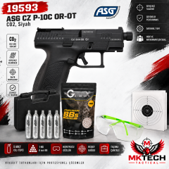 CZ P-10C OR-OT CO₂ Blowback Airsoft Tabanca Seti – Siyah (19593)