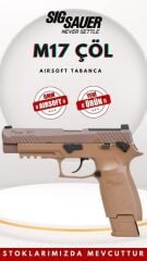 SIG Sauer P320 M17 Green Gas Blowback Airsoft Tabanca Seti – Çöl