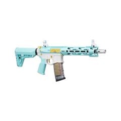 G&G CM16 Stealth 556 Macaron Blue Mavi Airsoft Tüfeği – LiPo Pil + Şarj Aleti + 0.28g BB Hediyeli