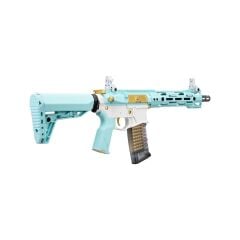 G&G CM16 Stealth 556 Macaron Blue Mavi Airsoft Tüfeği – LiPo Pil + Şarj Aleti + 0.28g BB Hediyeli