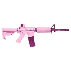 G&G FF16 BlowBack Pembe Airsoft Tüfeği – LiPo Pil + Şarj Aleti + 0.28g BB Hediyeli