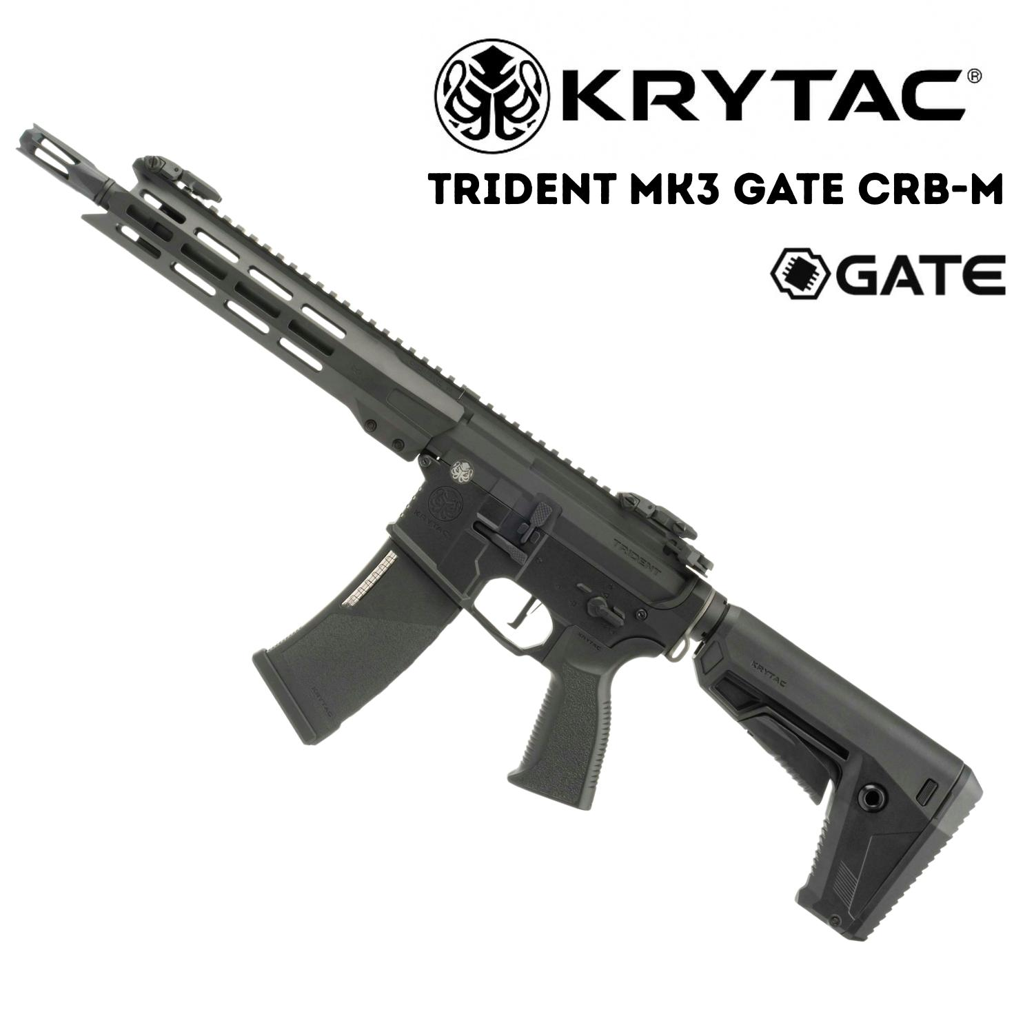 KRYTAC Trident MK3 GATE CRB-M SIYAH (M-LOK) AEG Airsoft Tüfek