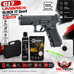 UMAREX Glock 17 Gen4 Green Gas Blowback Airsoft Tabanca Seti
