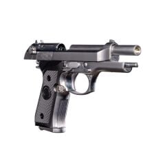 WE Beretta M92 Standart Gümüş Green Gas Blowback Airsoft Tabanca Seti