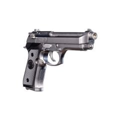 WE Beretta M92 Standart Gümüş Green Gas Blowback Airsoft Tabanca Seti