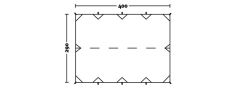 Wechsel Tarp 'S' TL ( 400 x 290 cm ) apple green