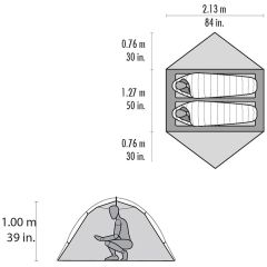 MSR Hubba Hubba NX Tent V7 3 Mevsim Kamp Çadırı