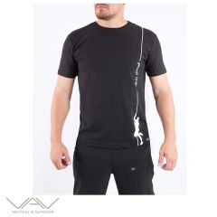 VAV Baseti-02 Yuv. Yaka Tişört Siyah Dağcı D. XXS