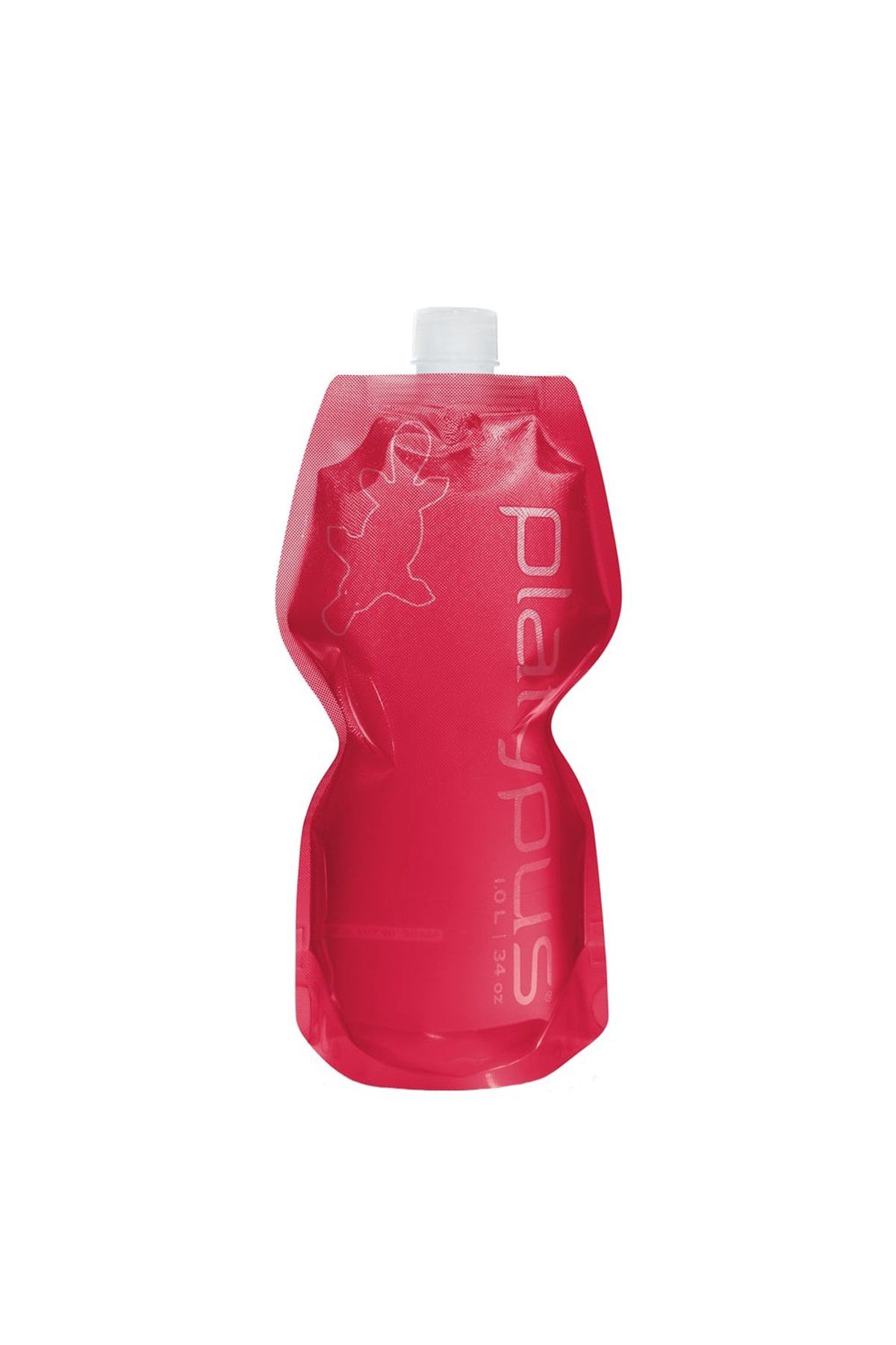 PLATYPUS  Softbottle 1 L Red w/Closure Cap Su Şişesi