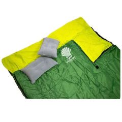 DFT Çift Kişilik(190+30)x145cm Yeşil -5°Uyku Tulum