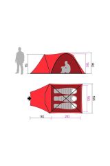 Hannah Hover 4 Kişilik 3 Mevsimlik Outdoor Çadır