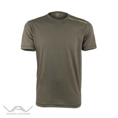 VAV Baseti-03 Yuvarlak Yaka Tişört Haki XS